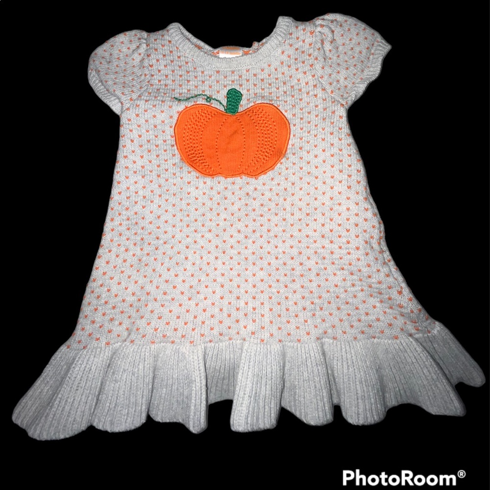 Gymboree Pumpkin Fall Sweater Dress 12-18 months